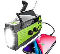 Listo para la aventura, radio multifuncional de 4000 mAh con linterna y lámpara de lectura, perfecto para entusiastas de las actividades al aire