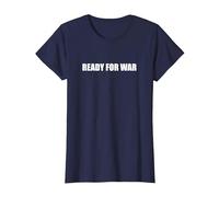 Listo para la Guerra Camiseta, Mujer, Azul Marino, XXL