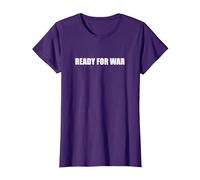 Listo para la Guerra Camiseta, Mujer, Morado, XXL