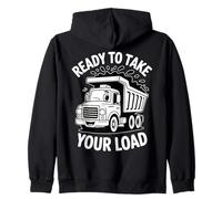 Listo para Llevar tu Carga Humor Divertido camión volquete Sudadera con Capucha
