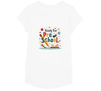 Listo para Preescolar: Comienza la Divertida Aventura de Aprendizaje Camiseta, Niñas, Blanco, Pequeña