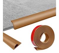 Listón adhesivo para bordes de alfombras, 5m de PVC, listón de transición para suelo, listón de transición de alfombra a suelo de madera, perfil de transición autoadhesivo para alfombra, alfombra