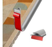 Listón de borde autoadhesivo para alfombras, PVC Tiras de Puerta de Transición, riel de Transición para suelo y alfombra, Adecuado para una pendiente de umbral (Gris, 5 M)