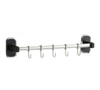 Listón de cocina de acero inoxidable, montaje en pared, 30 cm, autoadhesivo | Acero inoxidable 201, autoadhesivo, sin agujeros, 30 cm de longitud, para cuchara y cucharón