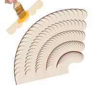 Listón de madera con perfil de guirnalda - 24 piezas de moldura para bordes no acabados DIY, decoración de madera con motivo de guirnalda - Para Navidad en casa sobre pared, armario, estantería o