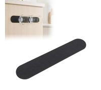 Listón de metal para guardar de forma segura y ahorra espacio los vasos magnéticos, vasos de camping antideslizantes, accesorios para barcos y yates, 25 x 5 cm (negro)