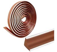 Listón decorativo para pared, Self-Adhesive Wall Inner Corner Trim, Quadrant Trim, Multicolor, 2/5m, Home Decoration(Brown Silver Edge,2m)