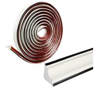 Listón decorativo para pared, Self-Adhesive Wall Inner Corner Trim, Quadrant Trim, Multicolor, 2/5m, Home Decoration(White Black Edge,5m)