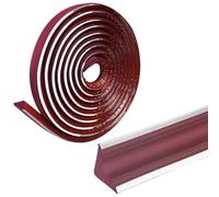 Listón decorativo para pared, Self-Adhesive Wall Inner Corner Trim, Quadrant Trim, Multicolor, 2/5m, Home Decoration(Wine Red Silver Edge,5m)