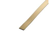 Listón decorativo para pared, Stainless Steel Skirting Board Trim Self-Adhesive Ceiling Edge Strip Multicolor 1x1cm(Gold)