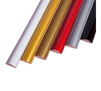 Listón decorativo para pared, Wall Trim Quadrant Self-Adhesive PVC Multicolor 1.5cmx0.6cmx1m(Silver)