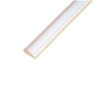 Listón decorativo para pared, Wall Trim Quadrant Self-Adhesive PVC Multicolor 1.5cmx0.6cmx1m(White)