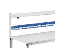 Listón para enganchar cajas Treston, para mesa de trabajo TPH con estante superior