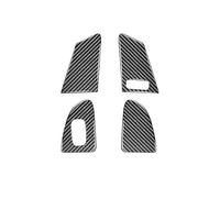 Listón Salpicadero Para Volvo S60 V60 2010- 2016 2017 Textura De Fibra Carbono Botón Elevación Ventana Pegatina Cubierta Accesorios Decoración Interior Coche Moldura Interior(Right-hand drive C)