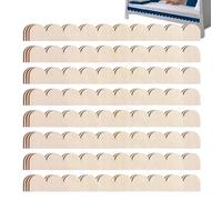 Listones de madera recortados, 24 piezas DIY sin tratar listones de madera para construir uno mismo, listones de madera decorativos para la decoración de interiores, para armario, ventana, puerta