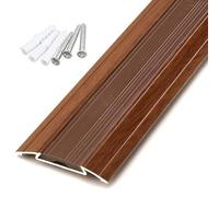 Listones De Transición Al Suelo, Tira De Umbral Perfil En Aluminio, Ancho 4cm, Para Transiciones Entre Baldosas, Suelos, Moquetas(Oak,130cm)