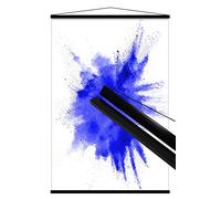 Listones/Marcos Negros de plástico para colgar pósters - 51 cm [un par]