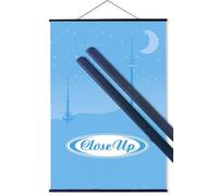 Listones/Marcos Negros de plástico para colgar pósters - 91,5 cm [un par]