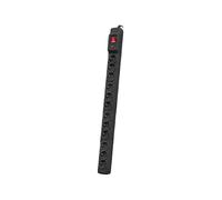 Listwa przeciwprzepiÄ™ciowa M12/16A Rack 19'' 2.5m Czarna (12 gniazd) do montażu pionowego