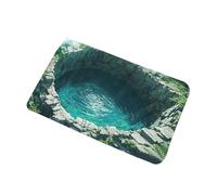 lisutupode Alfombra de ilusión | Alfombra en cascada lavable y estética | Ilusión óptica en cascada, para decoración de casa, salón, baño, cocina, entrada, hotel, dormitorio, interior y