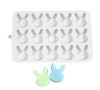 lisutupode Alfombrilla de silicona para hornear - de silicona con forma de conejo para chocolate | para caramelos gominosos pasta de azúcar resina DIY decoración tartas helados y
