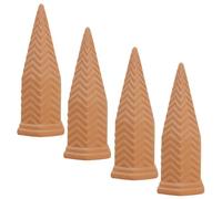 lisutupode Estacas Autorriego Terracota | Liberación lenta 4 piezas inserto para maceta | Regador de Plantas de Interior | Para Plantas De Interior, Hogar, Patio, Balcón, Flores, Macetas Y Bancales