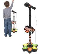 lisutupode Micrófono Con Pedestal Para Niños | Máquina Karaoke Con Luces LED,Micrófono De Karaoke Para Cantar - Para Niños, Niñas, Aula, Viaje, Sala De Juegos, Hogar, Fiesta, Cumpleaños Y Día Del Niño
