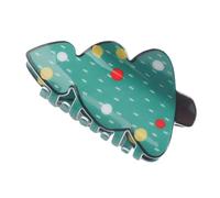 lisutupode Pasadores de pelo de Navidad para mujeres, pinzas de garras de Papá Noel para cabello grueso | Antideslizantes, exquisitos árboles de Navidad, horquillas para el pelo para mujeres y niñas