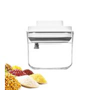 lisutupode Recipiente de café al vacío, contenedor de almacenamiento de alimentos, sellador manual, dispensador apilable, tarro de almacenamiento de cocina, organización de despensa para aperitivos