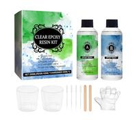 lisutupode Resina Epoxi 2 X 100 Ml,Resina Epoxi Para Manualidades | Endurecedor Anti Amarillamiento Autonivelante De Alto Brillo Curado Rápido Para Reparar Joyería Arte Mesa Río