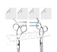 lisutupode Soporte para tijeras para estilista, organizador de aseo de perros de acrílico con 11 agujeros, organización del hogar para oficinas de aseo interior, estilista, costura, cocina