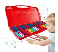 lisutupode Xilófono profesional, Glockenspiel cromático - Instrumento de xilófono profesional cromático de 25 notas - Xilófono de 25 notas, juguetes educativos musicales para cumpleaños, Pascua,