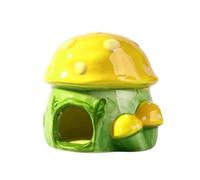 Lit En Céramique Pour Le Repos Et Le Sommeil, Hábitat Pour Hamster - Décoration De Cage Design Souche Ou Champignon | Pour Furet Chinchilla Animal De Compagnie Intérieur Extérieur