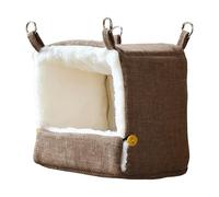 Lit pour perroquet - Nid chauffant pour perruches avec cabane chaude à 5 températures et coussin chauffant pour calopsittes, cacatoès, pinsons, hamster dans le balcon, le jardin, la cour extérieure