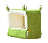 Lit pour perroquet - Nid chauffant pour perruches avec cabane chaude à 5 températures et coussin chauffant pour calopsittes, cacatoès, pinsons, hamster dans le balcon, le jardin, la cour extérieure