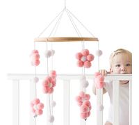 Lit Tournant - Carrousel Apaisant | Mobile Bébé Musical Pour Garçon Fille 0 À 12 Mois | Jouet De Berceau Suspendu Avec Animaux Mignons, Fleurs Colorées | Idéal Pour Poussette, Siège Auto