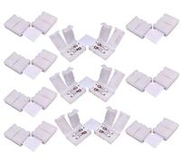 LitaElek 10pcs 2 Pin Conector de Esquina Tira LED de un Solo Color SMD 3528 2835 Divisor de luz de Cinta LED Conector en Forma de L LED Strip para Tira LED monocromática SMD 3528/2835 de 8mm Ancho