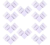 LitaElek 10pcs Conector Esquina Tira LED 5 Pin Conector Forma L Cinta LED RGBW Adaptador L Banda LED 5 pines Rápido Conector de Ángulo Recto de LED Strip para SMD 5050 RGBW LED Strip de 12mm Ancho
