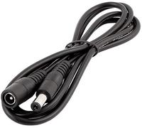 LitaElek 5m 22AWG Cable Extensión DC 12V Cable Alargador Adaptador 5.5mm x 2.1mm Enchufar Jack DC 0-36V Macho a Hembra para Monitor Coche, Cámara CCTV, Tira LED, LED Strip, etc., Negro, 1pc