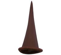 LiTaiJingNice Sombreros de enano, sombrero de elfo de Navidad, sombrero puntiagudo de color sólido, sombreros de gnomo, accesorio de disfraces de cuento de hadas de Navidad (marrón)