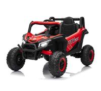 Litake Coche Eléctrico UTV 12V para Niños con Control Remoto Rojo