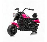 Litake Moto Eléctrica Niños 6V con 2 Ruedas Estabilizadoras Auxiliares | Moto Niño 3-6Años , luces LED y neumáticos todoterreno, pedal y arranque suave con suspensión