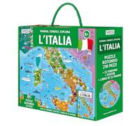 L'Italia. Viaggia, conosci, esplora. Ediz. a colori. Con 22 formine. Con puzzle rotondo. Con Poster (Sassi junior)