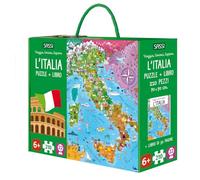 L'Italia. Viaggia, conosci, esplora. Ediz. a colori. Con 22 formine da costruire. Con puzzle di 210 pezzi (Sassi junior)