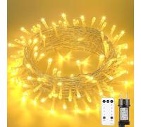 Litark Luces Navidad,20M 200LED Guirnalda Luces Exterior con Control remoto,8 Modos,Impermeable(Bianco Caldo)