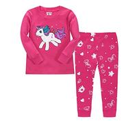 LitBud Niña Pijama Unicornioio de Navidad Pijamas Ropa de Dormir 2 unids Manga Larga Tops + Pantalones PJ Conjuntos para Niño Tamaño 9-10 años 10T