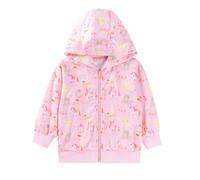 LitBud Sudadera Niña Cremallera Chaqueta Niña Licórnea Abrigos Manga Larga Ropa para Niños Otoño Invierno Rosa Edad 3-4 Años Navidad