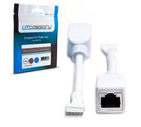 Litcessory Adaptador de Cable Ethernet RJ45 a 6-Pines para Philips Hue Lightstrip Plus (2 Unidades - Un Par, Blanco - ESTÁNDAR 6-Pines V3 / Wiz Lightstrip)