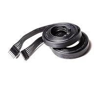 Litcessory Cable de Extensión para Philips Hue Lightstrip Plus (1m, 2 Unidades, Negro - ESTÁNDAR 6-PINES V3 / WiZ Lightstrip)