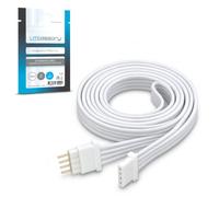 Litcessory Cables de Extensión y Conectores para Philips Hue Flux | Cable de Extensión (Controlador a Tira de Luz Inicial) - 1m, 2 Unidades (Blanco)